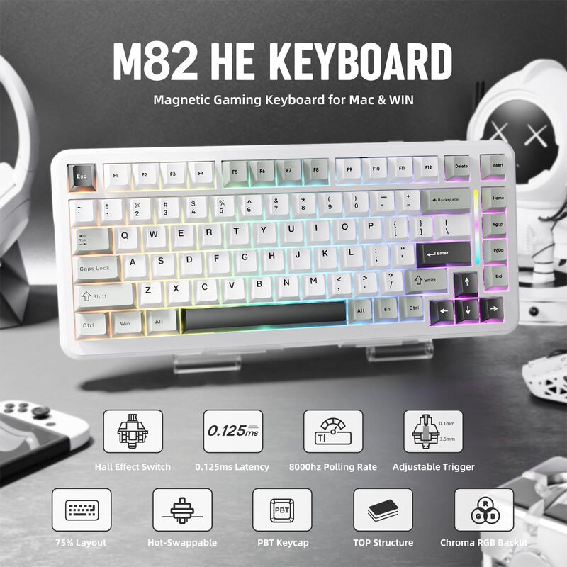 Teclado Mambasnake M82 HE 75% Hall Effect con C... image number null