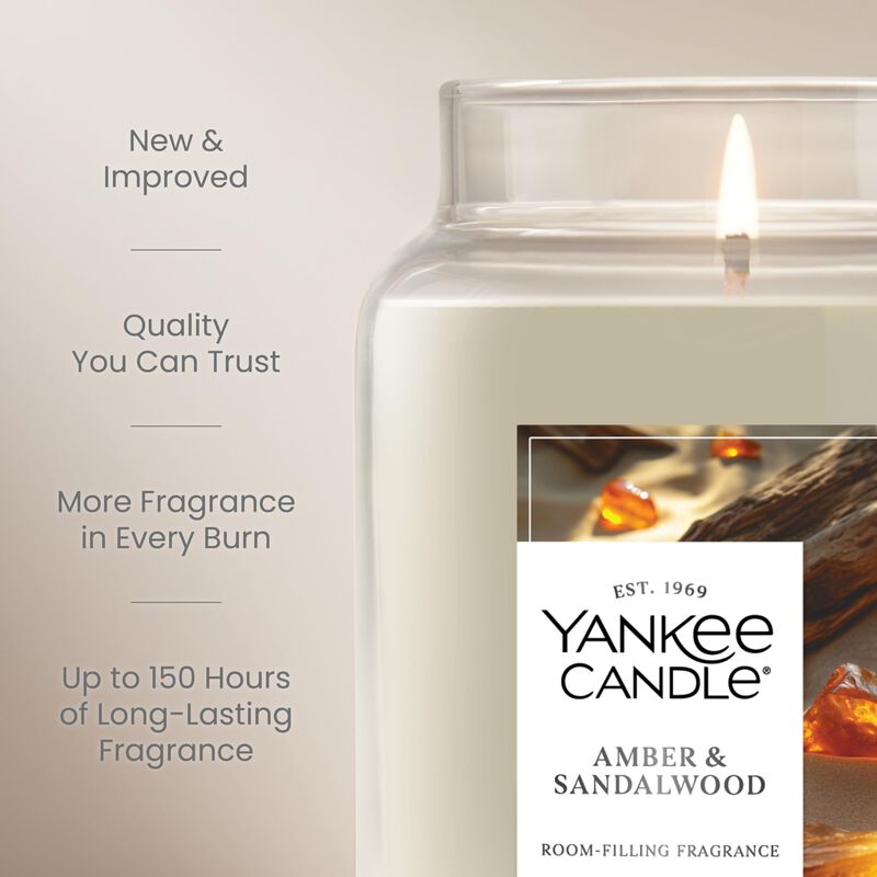 Candle Yankee Candle, &Aacute;mbar Y S&aacute;ndalo, 623 Ml, ... image number null