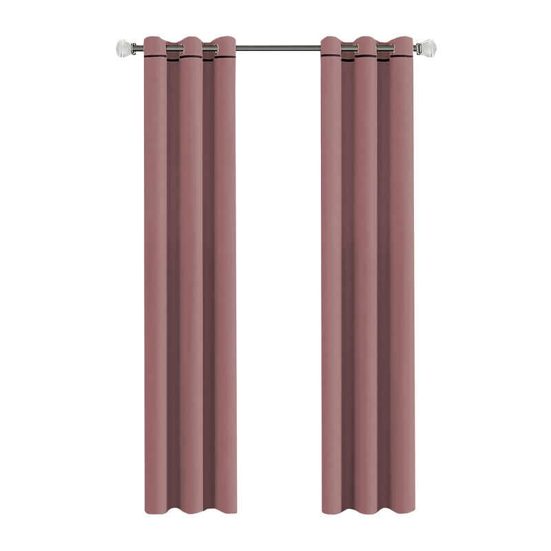 Cortinas Black Out Lisas Rosa De Palo Con Argol... image number null