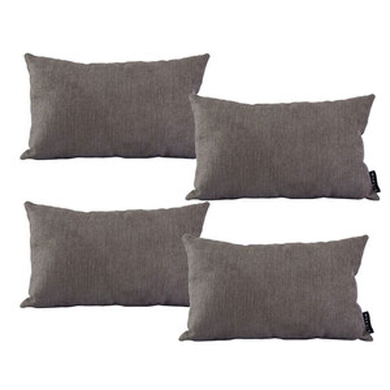 Set de 4 Cojines Dicasa DeltaOne Gris Oscuro image number null
