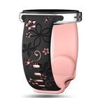 Correa Geeberyo Bicolor con Flor Grabada para Galaxy Watch 9/8 40/44/46 mm