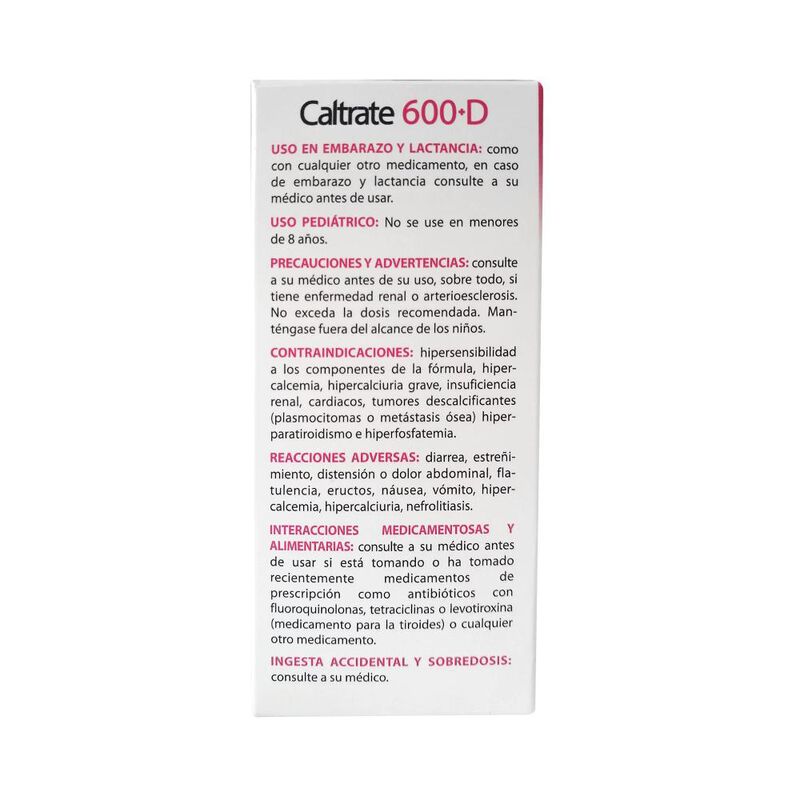 Caltrate 600+d 600 Mg/400 Ui 60 Tableta(s) image number null