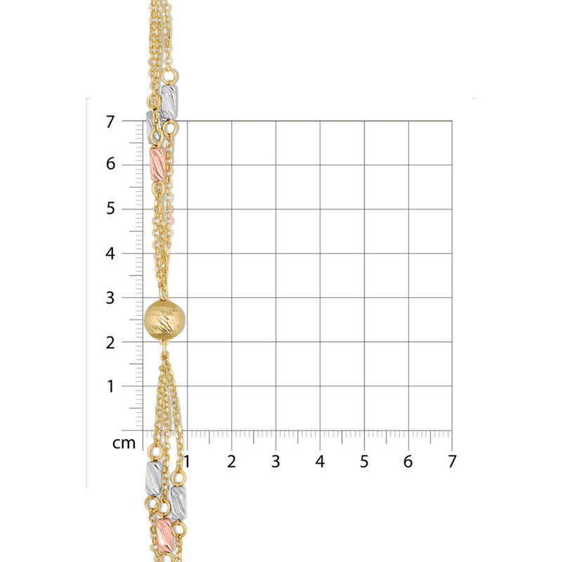 Pulsera De Oro 14k En 4 Colores (amarillo, Blan... image number null