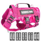Arn&eacute;s T&aacute;ctico Winsee Para Perros Talla Grande Con Chaleco Molle Y 10 Parches
