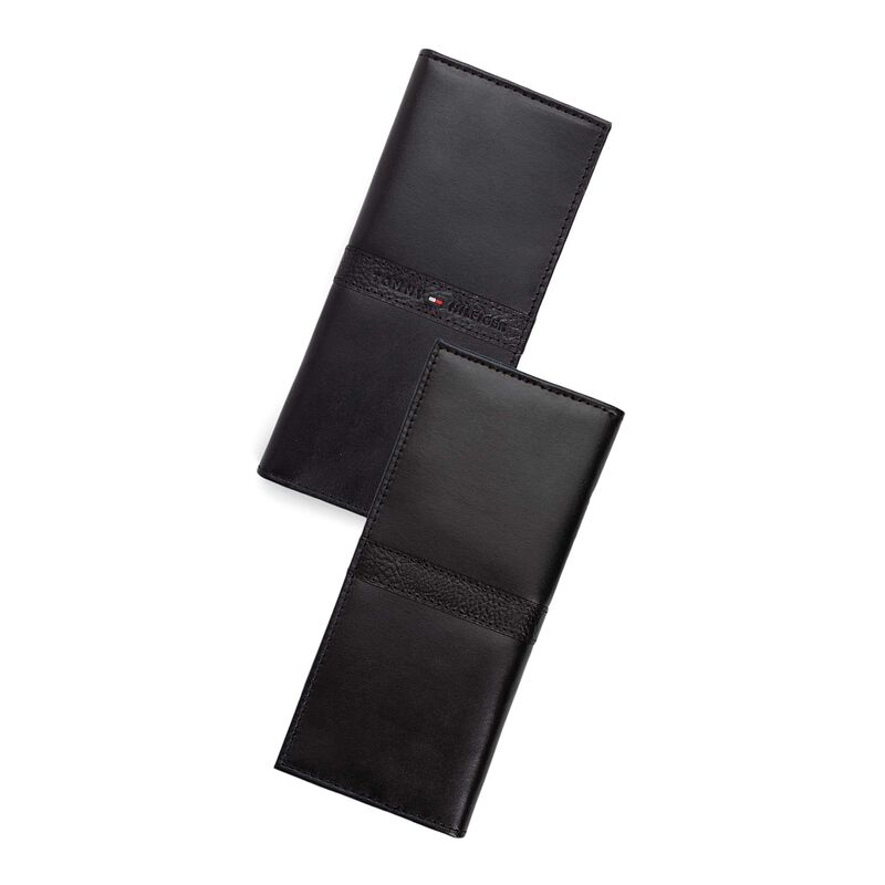 Cartera Tommy Hilfiger Leather Secretary Black ... image number null