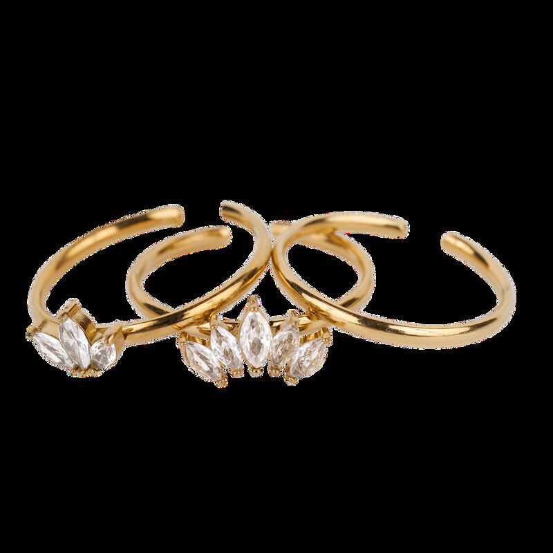 Set Anillos De Mujer Zirconias Joyer&iacute;a Regalos ... image number null