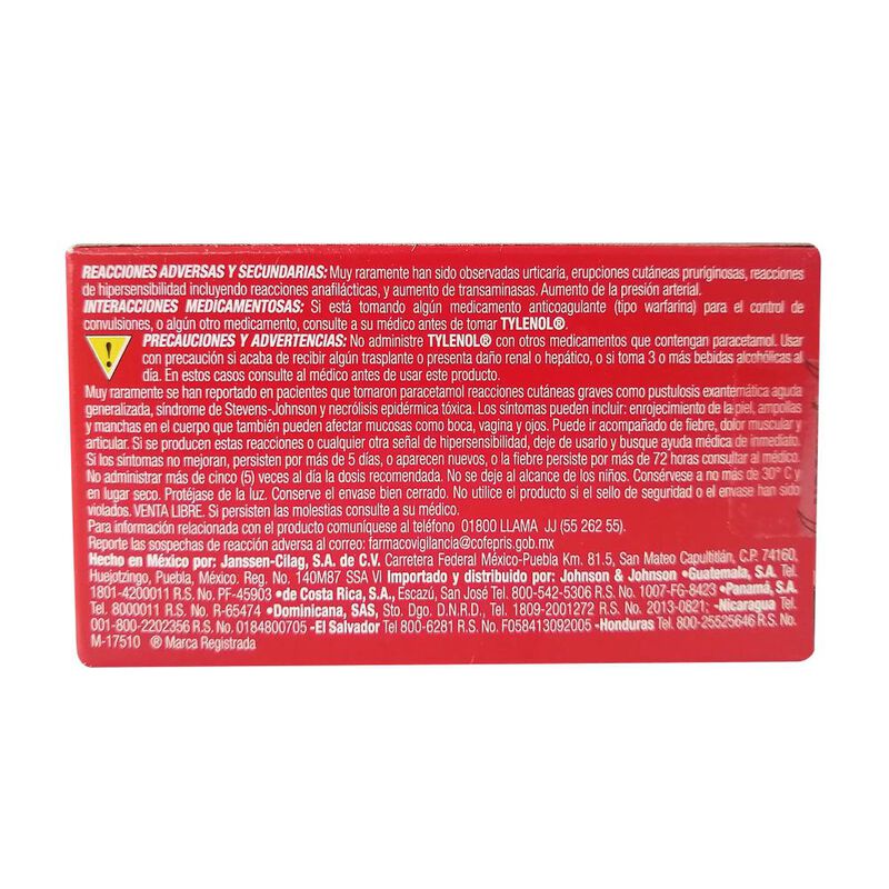 Tylenol 500 Mg 20 Tableta(s) image number null