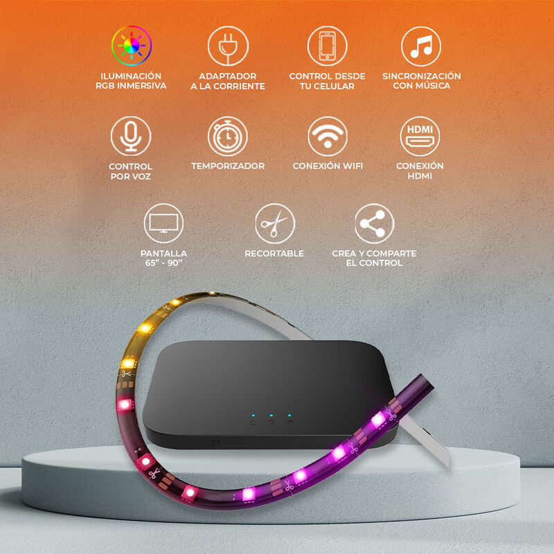 Kit Tira LED para TV Inmersión Inteligente Wi-F... image number null