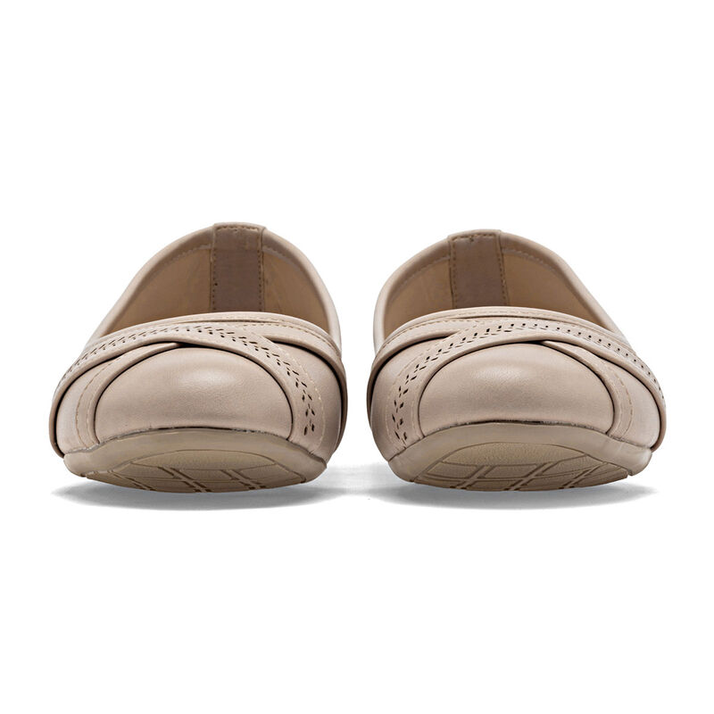 Tristanni Shoes Balerina Beige Para Mujer 14765... image number null