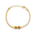 Pulsera Plata Dorada 925 Piedras De Color 16.5+2cm | Bizzarro
