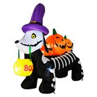Inflable Halloween Perro Salchicha Embrujado Led 160 Cm