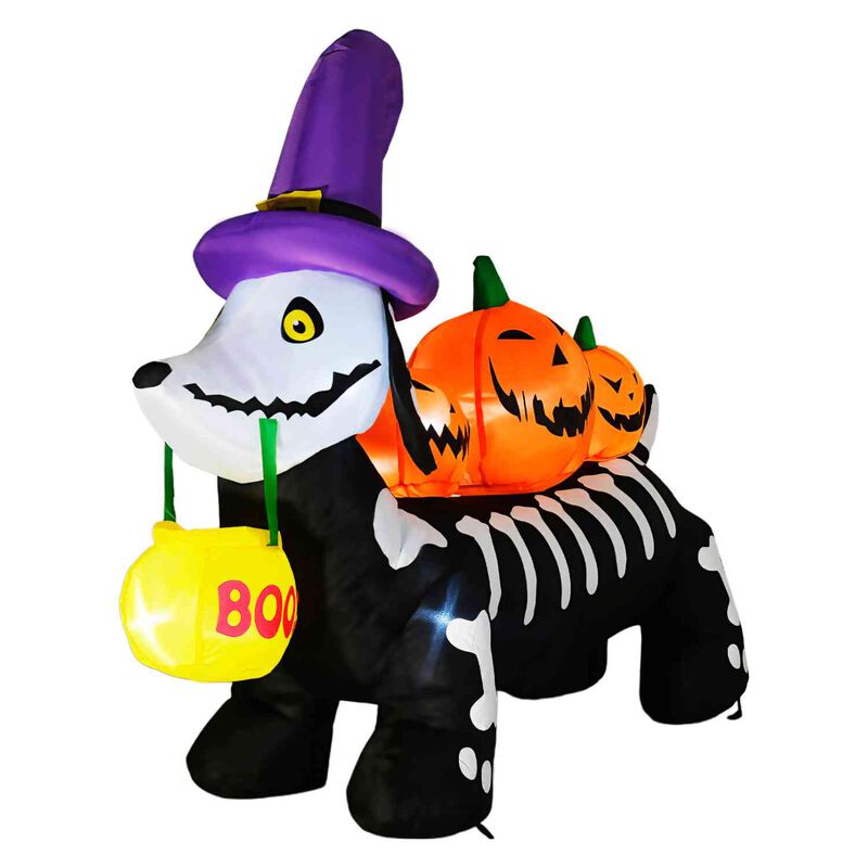 Inflable Halloween Perro Salchicha Embrujado Le... image number null