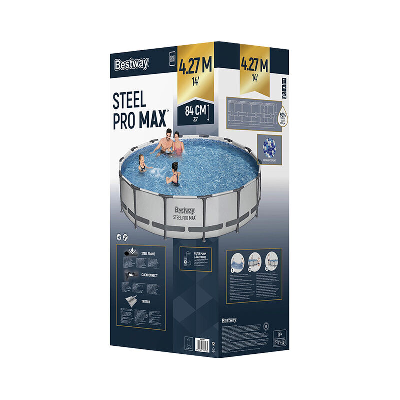 Alberca Circular Estructural Bestway Gris 427 C... image number null