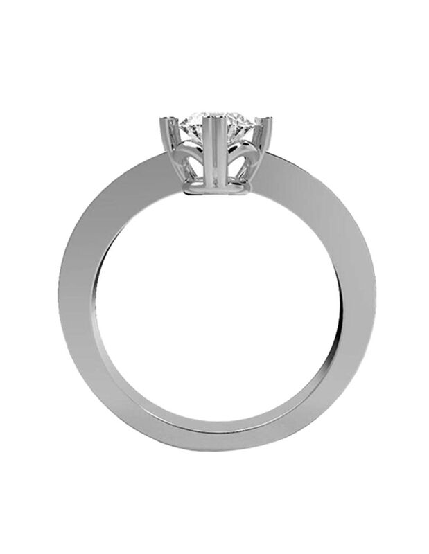 Anillo de Compromiso de 14K con Diamante de Lab... image number null