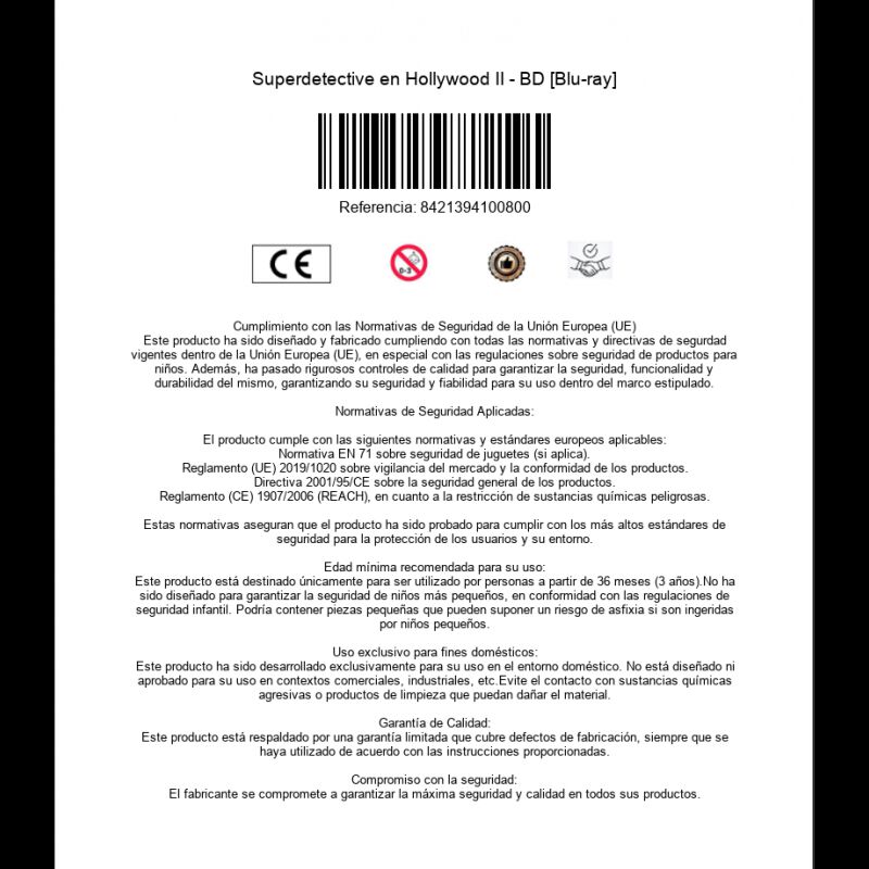 Superdetective en Hollywood II - BD [Blu-ray] image number null