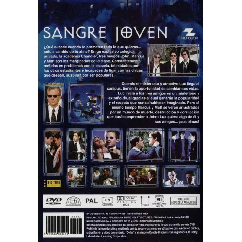 Sangre Joven (2001) [dvd] The Brotherhood 2: Yo... image number null