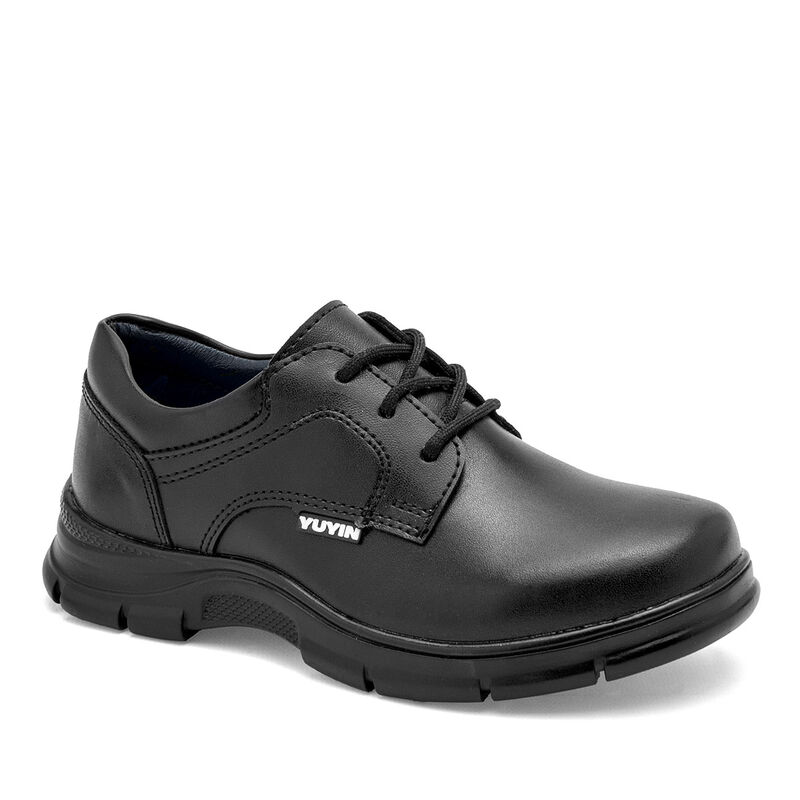 Yuyin Zapato Escolar De Piel Para Mujer Negro C... image number null