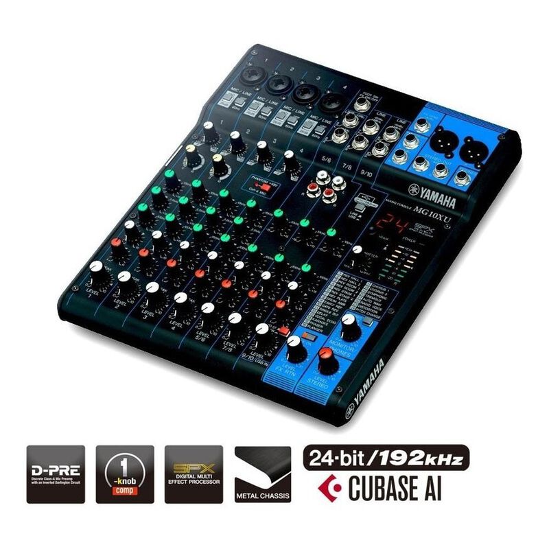 Yamaha Mezcladora 10 Canales Con Usb Y Efectos ... image number null