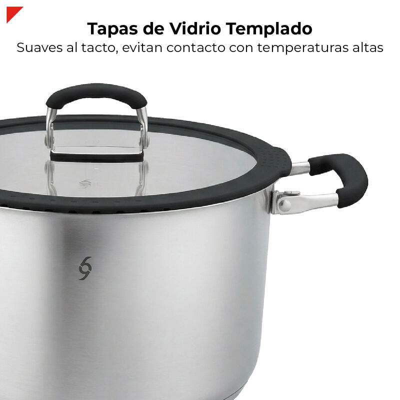 Bater&iacute;a De Cocina Apilable Bogner 6 Piezas De A... image number null