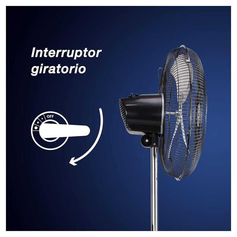 Mytek 3397 Ventilador de Pedestal 18" Metálico,... image number null