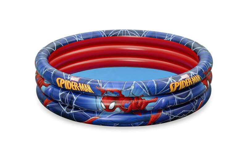 Alberca Inflable Spiderman 3 anillos Roja c/Azu... image number null