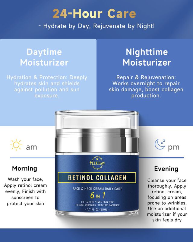 Crema Facial Felicemy 6 En 1 Para Hombres Con R... image number null