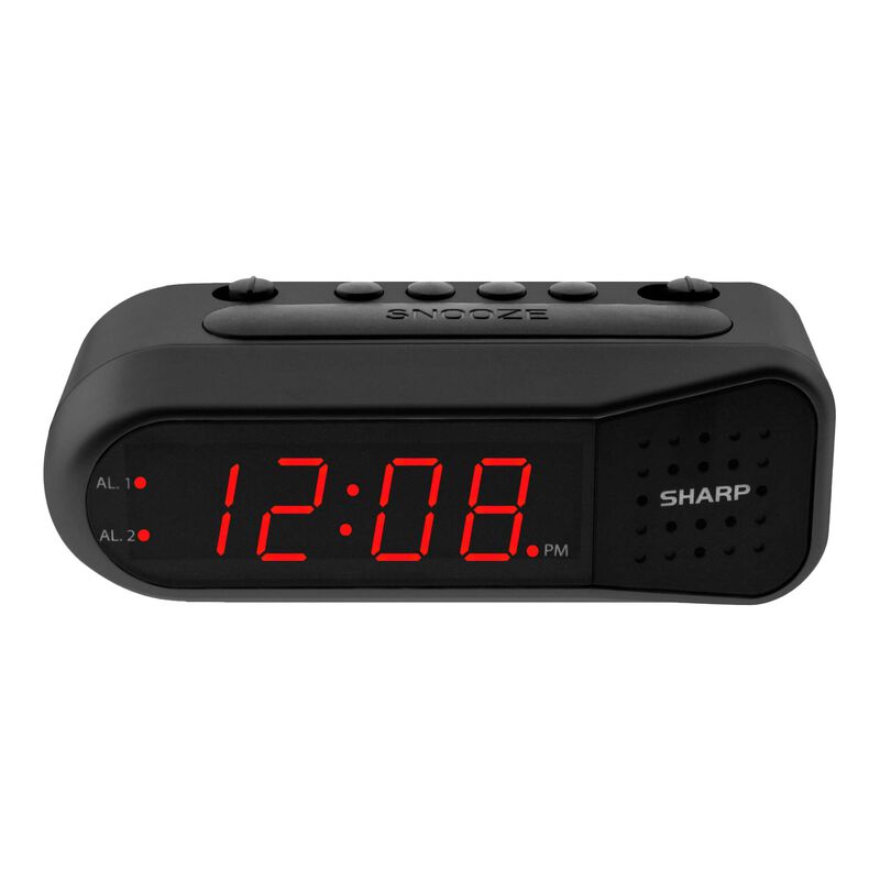 Reloj Despertador Digital Sharp Black Con Led R... image number null
