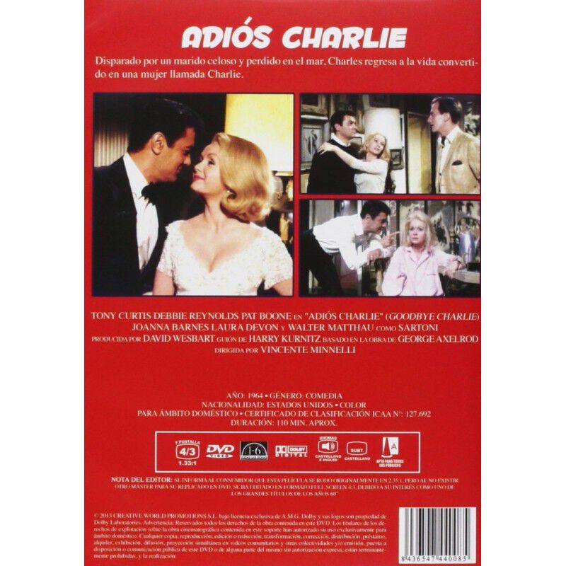 Adi&oacute;s, Charlie [dvd] image number null