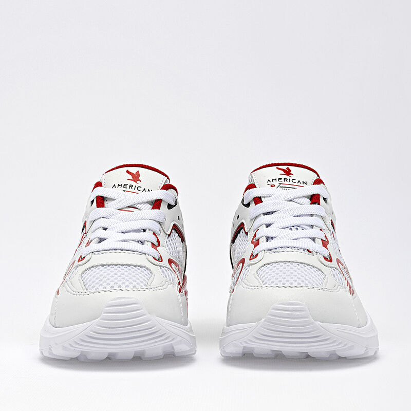 American Fire tenis para ni&ntilde;a blanco rojo negro... image number null