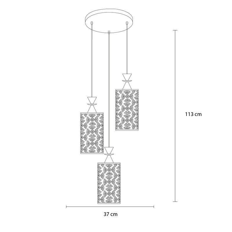 Lámpara colgante PRISMA II 003 Mil Luces image number null
