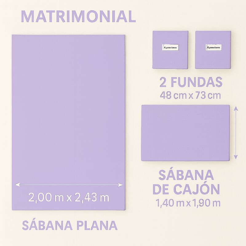 Juego de S&aacute;banas Tacto Algod&oacute;n Suaves y Durader... image number null