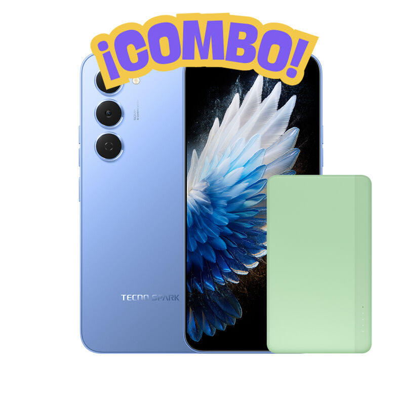 Combo Tecno Spark 40 Pro 8+256GB  Azul + Power ... image number null