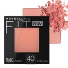 Blush Maybelline Fit Me, Ligero, Suave Y Mezclable, Melocot&oacute;n