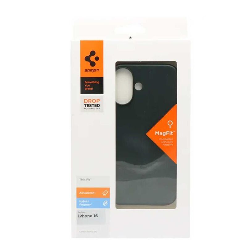 Funda SPIGEN Thin Fit Mag para iPhone 16 Verde image number null