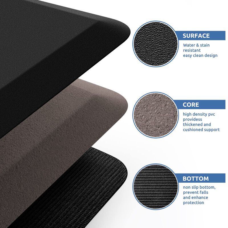 Alfombra De Cocina Kitchenclouds 44x152 Cm Negr... image number null
