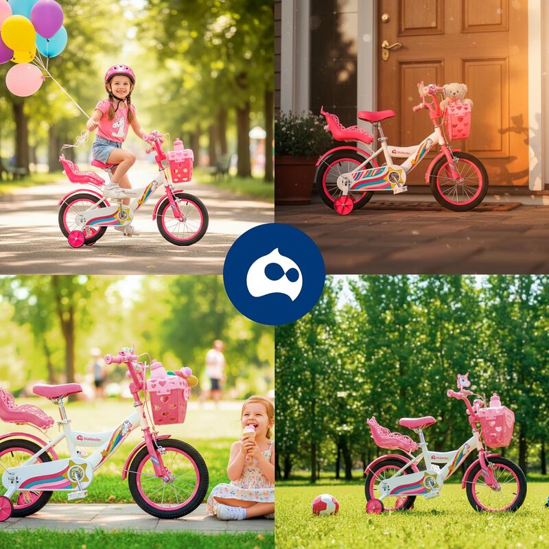 Bicicleta Infantil R14 Para Ni&ntilde;a Con Ruedas De ... image number null
