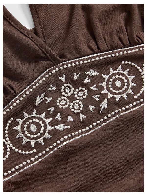 Blusa Beaudrm Mujer Estilo Vaquero Rodeo con Es... image number null