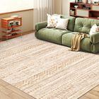 Alfombra Miukiki 147x178 Cm Lavable Beige Antideslizante