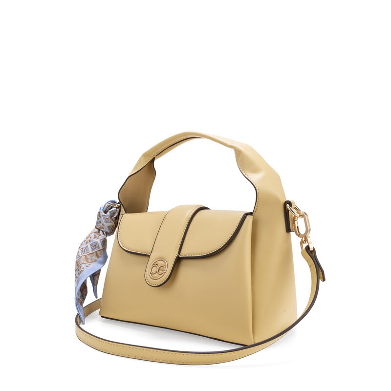 Bolsa Briefcase Chica Con Mascada Color Amarill... image number null