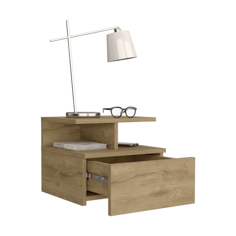 Bur&oacute; Flotante Nube Macadamia con Un Caj&oacute;n Virtu... image number null