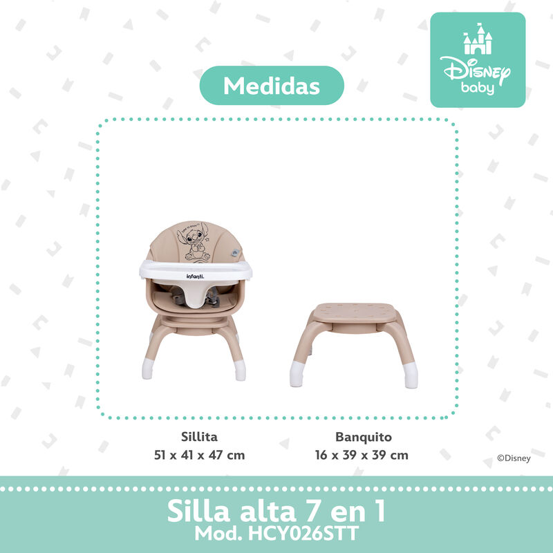 Silla alta periquera para beb&eacute;s con giro 360&deg; a... image number null
