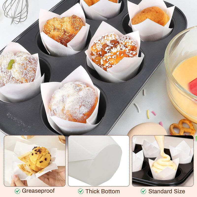 C&aacute;psulas Para Cupcakes Tikxlafe 200 Uds Blanco ... image number null