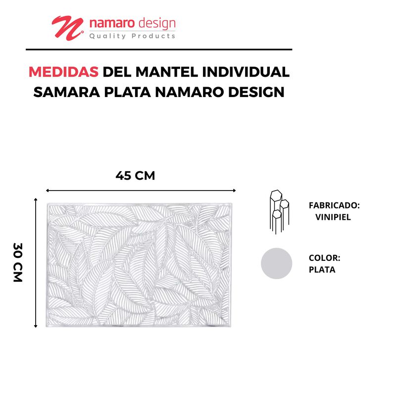 Mantel Individual Samara Plata Namaro Design image number null