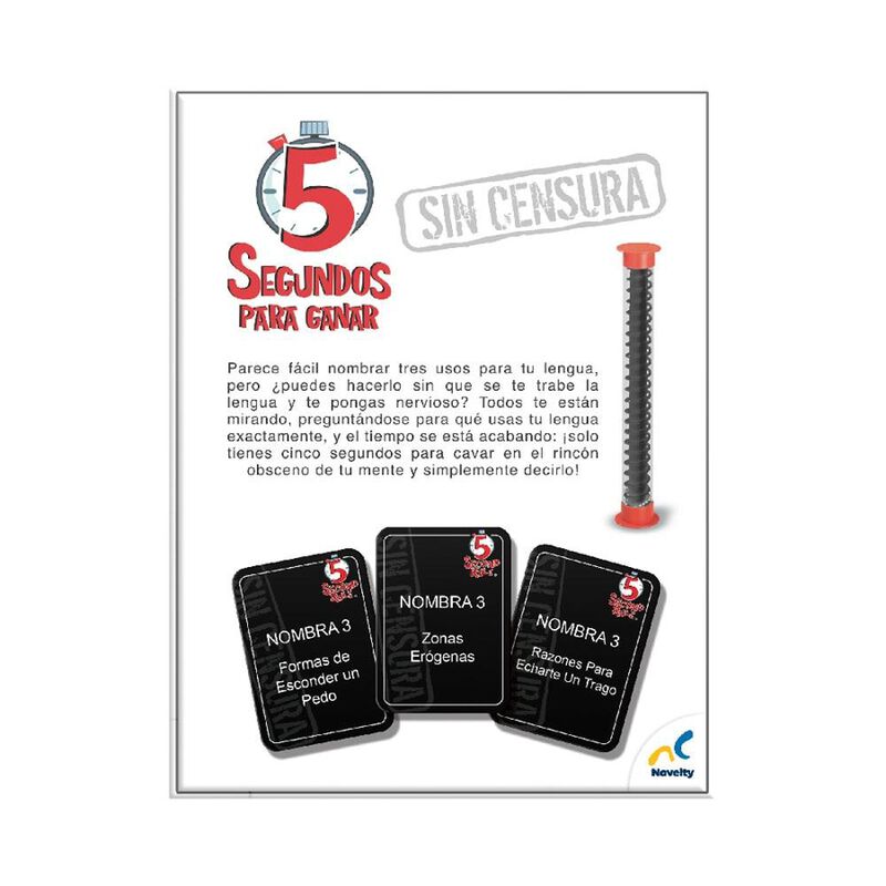 Juego De Fiesta 5 Segundos para Ganar Sin Censu... image number null