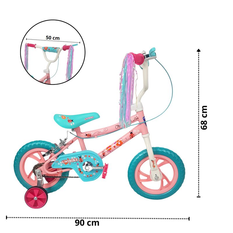 Bicicleta Infantil Rodada 12 Con Ruedas De Entr... image number null