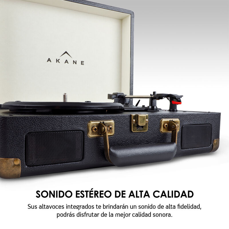 Tocadiscos Vinilo Vintage Bluetooth Estéreo Tor... image number null
