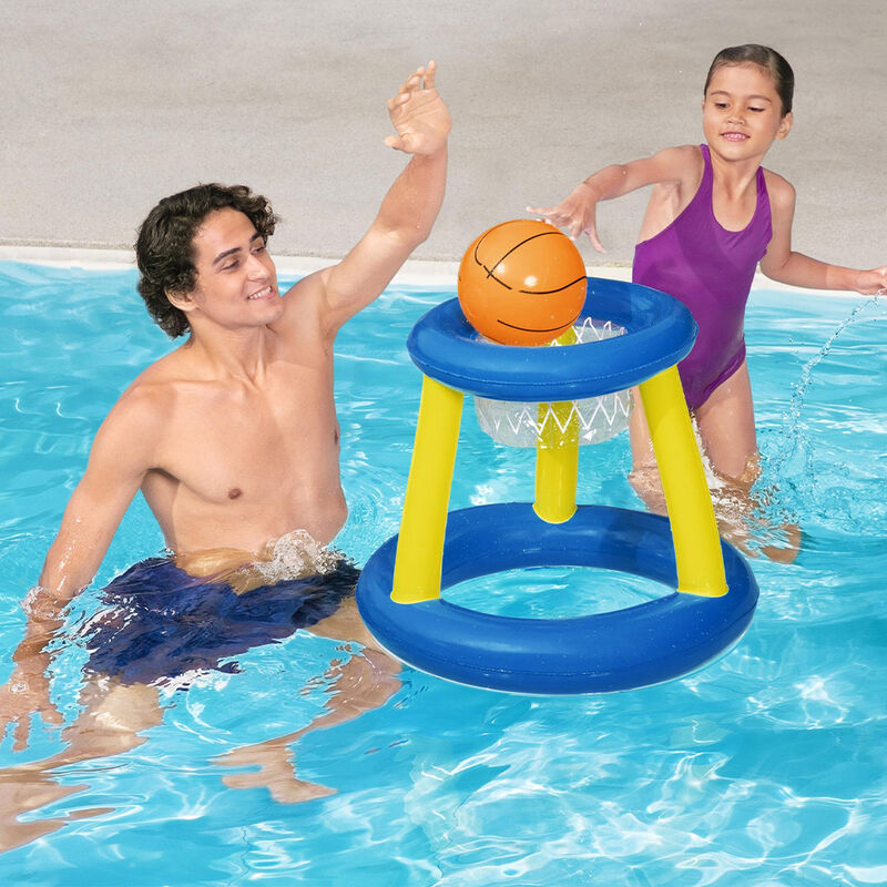 Juego Baloncesto Canasta Inflable Flotante C/ P... image number null