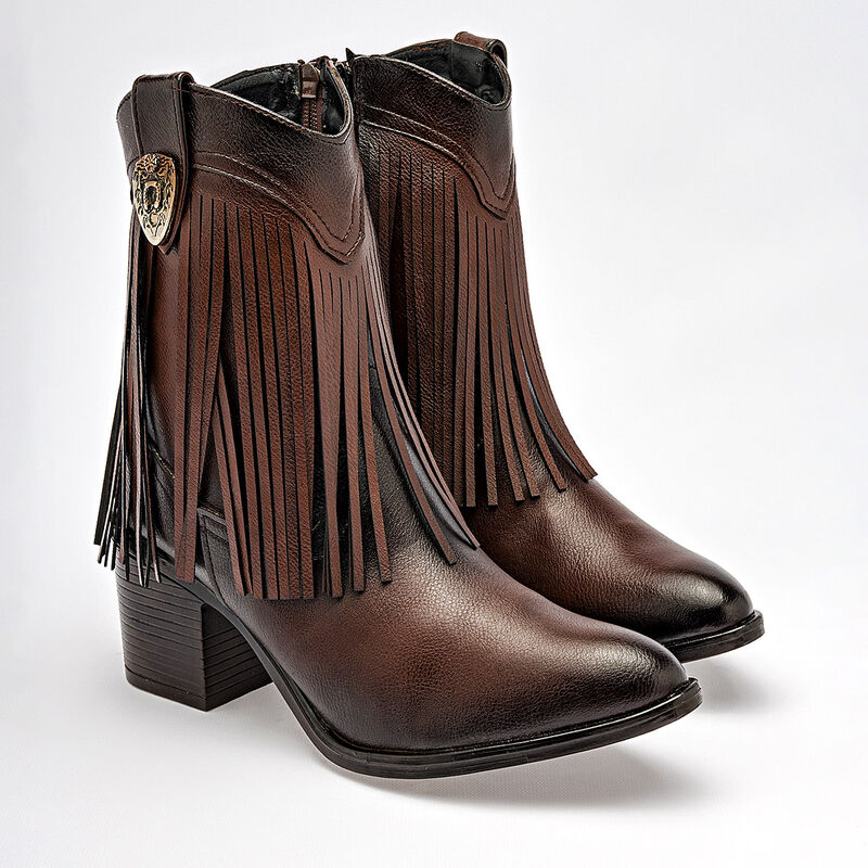 Mimar bot&iacute;n tac&oacute;n para mujer  caf&eacute; cod 140615-E image number null