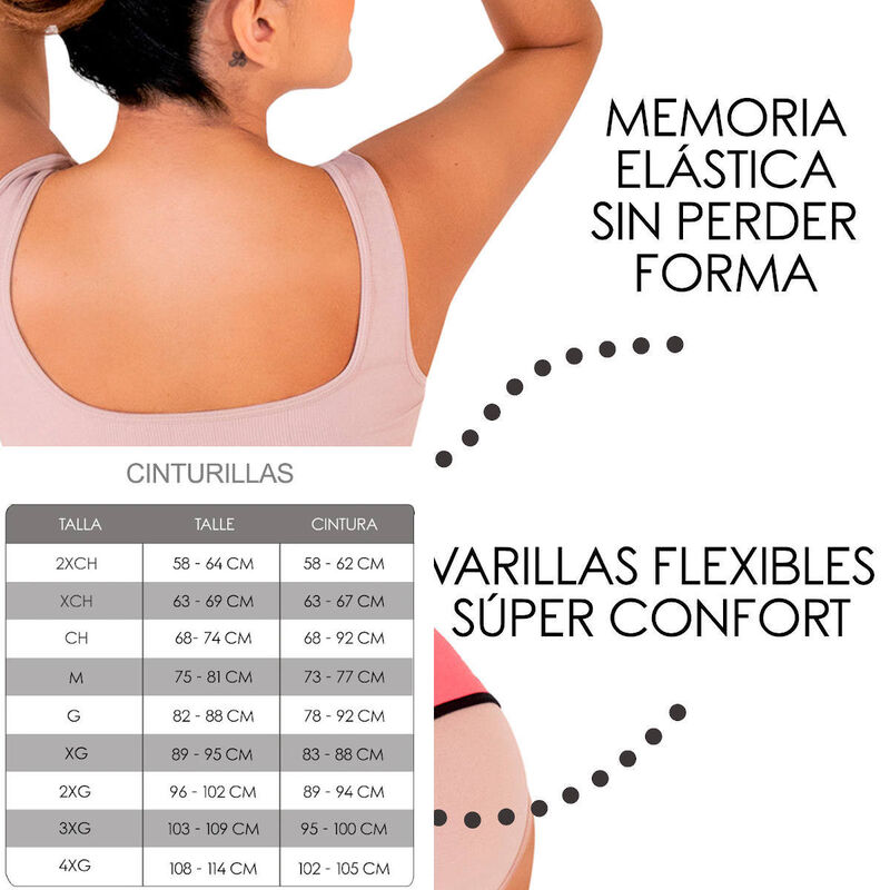 Cinturilla Faja Térmica 3 Capas Licra Látex Alg... image number null