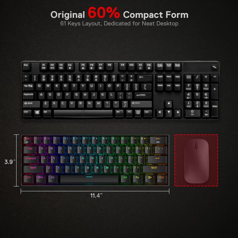 Teclado Mec&aacute;nico Redragon K530 Pro Draconic 60%... image number null